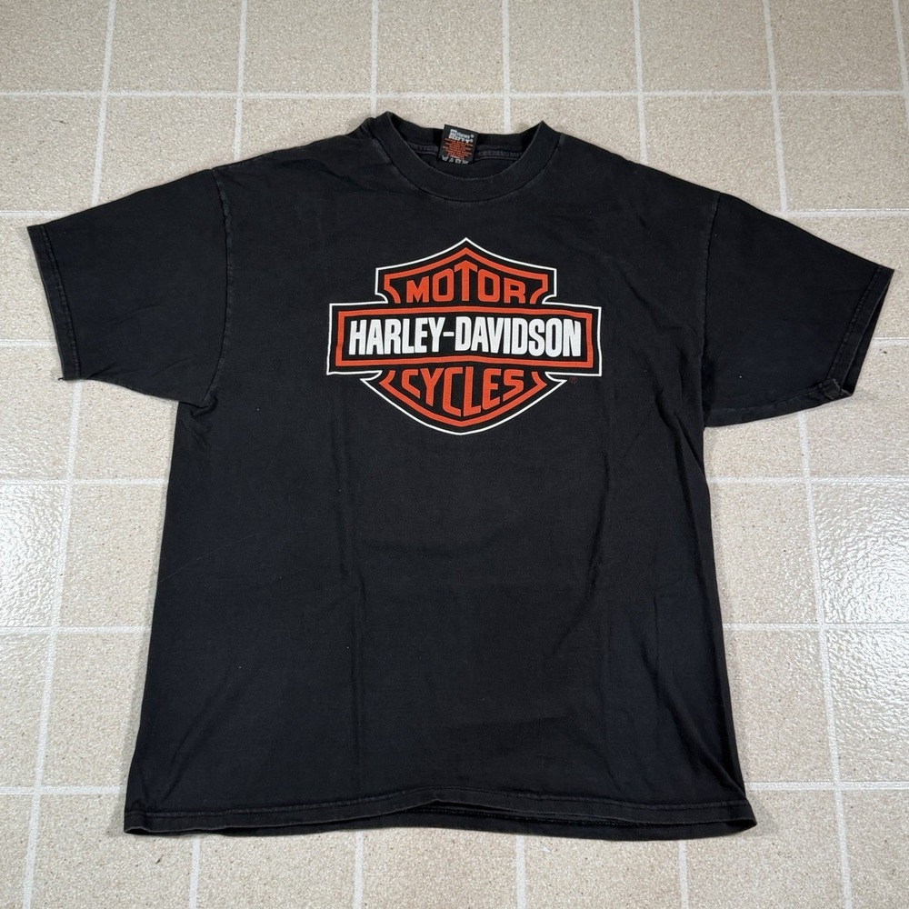 Vintage 90s Harley Davidson Bar & Shield Tshirt Made In USA XL Biker Motorcycle